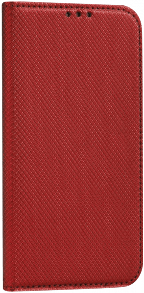 Nokia 2.3 oldalra nyíló flipes bőrtok rombusz mintás piros