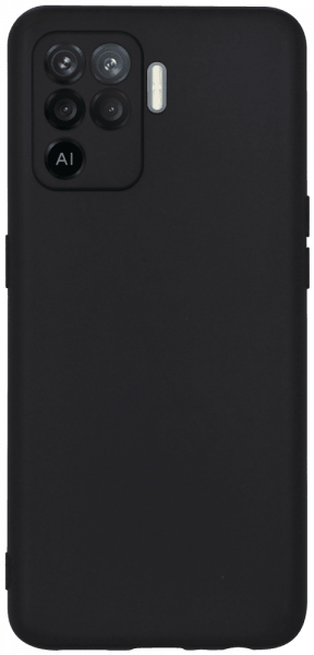 Oppo Reno5 Lite szilikon tok kameravédővel matt fekete