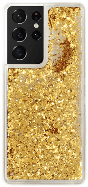 Samsung Galaxy S21 Ultra 5G (SM-G998B) szilikon tok gyári Liquid Sparkle arany
