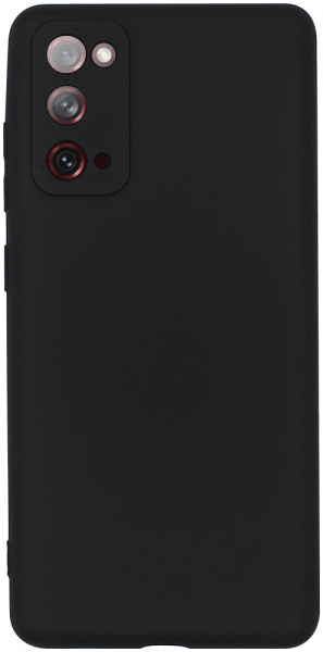 Samsung Galaxy S20 FE szilikon tok kameravédővel matt fekete