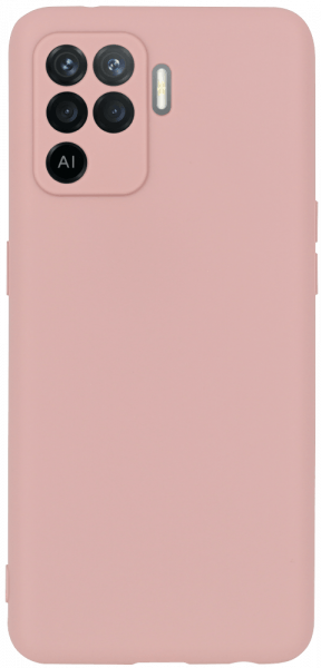 Oppo Reno5 F szilikon tok kameravédővel matt púderszínű