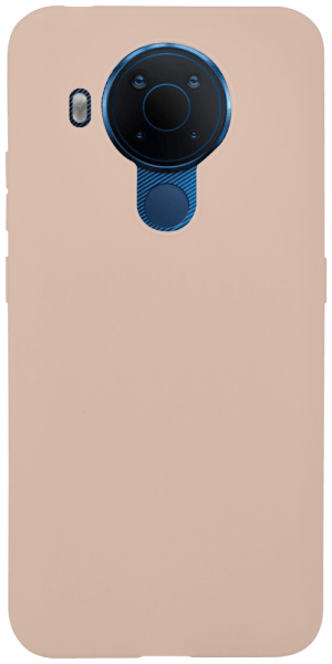Nokia 5.4 szilikon tok matt púderszínű