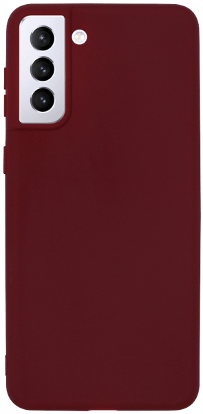 Samsung Galaxy S21 Plus 5G (SM-G996B) szilikon tok matt bordó