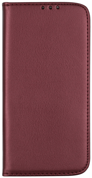 LG K20 2019 oldalra nyíló flipes bőrtok asztali tartó funkciós bordó