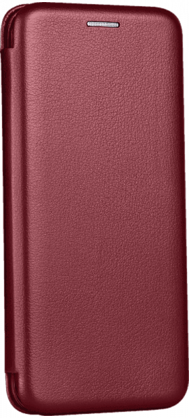 Apple iPhone 13 Mini oldalra nyíló mágneses flipes bőrtok prémium minőség bordó