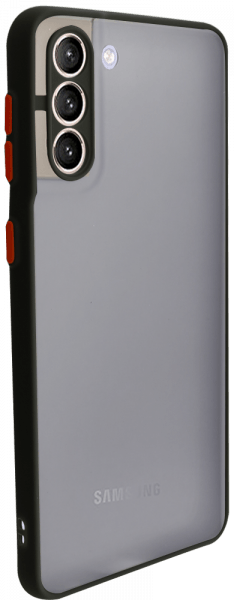 Samsung Galaxy S21 Plus 5G (SM-G996B) kemény hátlap Vennus Button Bumper fekete