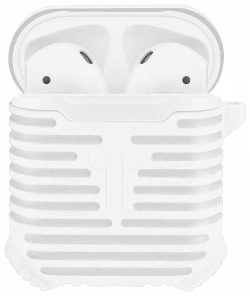 Apple iPhone XS 3. generációs AirPod töltő szilikon tok fehér