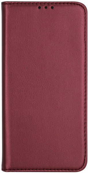 Huawei P Smart 2020 oldalra nyíló flipes bőrtok asztali tartó funkciós bordó