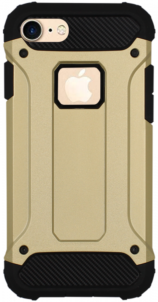 Apple iPhone 7 ütésálló tok légpárnás sarkas, hibrid Forcell Armor logó kihagyós arany