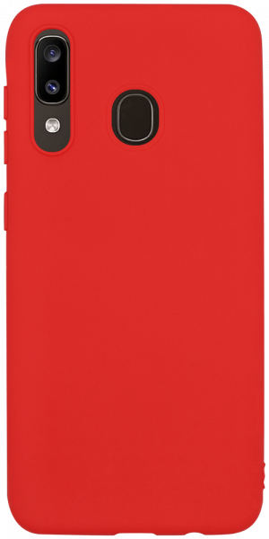 Samsung Galaxy A30 (SM-A305) szilikon tok matt piros