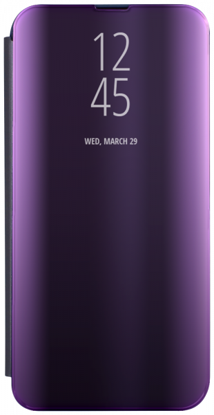 Samsung Galaxy A11 (SM-A115F) oldalra nyíló flipes bőrtok Smart Clear View lila