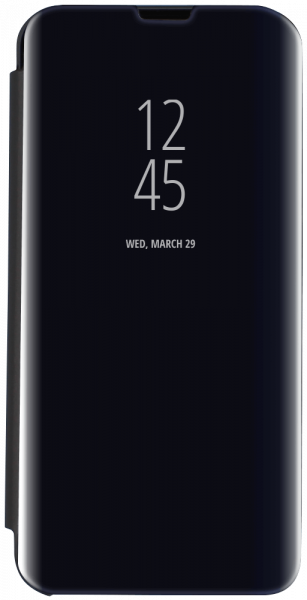 Huawei P Smart 2020 oldalra nyíló flipes bőrtok Smart Clear View fekete