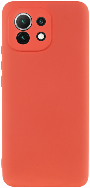Xiaomi Mi 11 szilikon tok kameravédővel barackszínű
