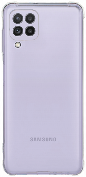 Samsung Galaxy M32 (SM-M325F) szilikon tok közepesen ütésálló légpárnás sarok kameravédővel átlátszó