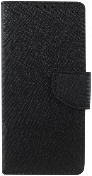 Sony Xperia 5 III oldalra nyíló flipes bőrtok textil mintás fekete