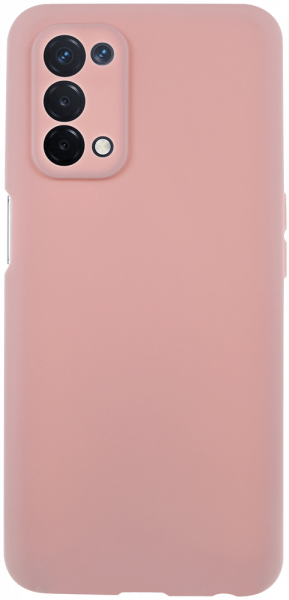 Oppo A54 5G szilikon tok kameravédővel púderszínű