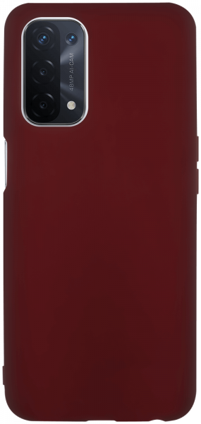 Oppo A74 5G szilikon tok matt bordó