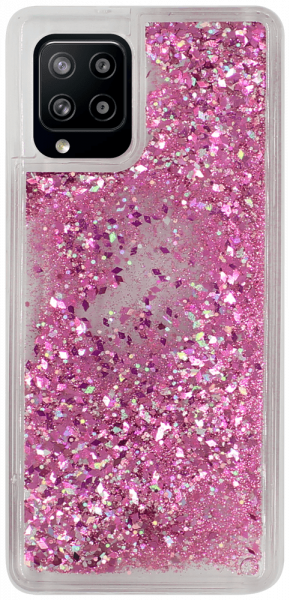 Samsung Galaxy A42 5G (SM-A426B) szilikon tok gyári Liquid Sparkle rózsaszín