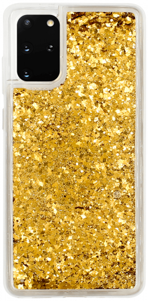 Samsung Galaxy S20 Plus (SM-G985F) szilikon tok gyári Liquid Sparkle arany