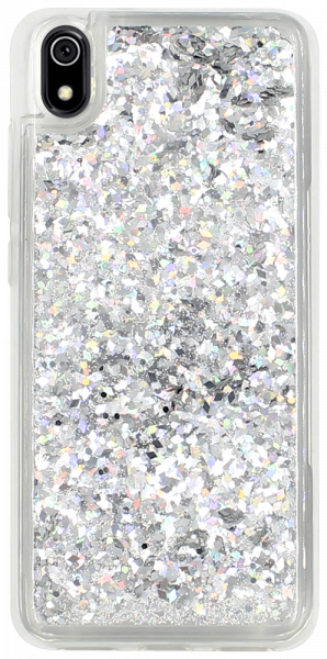 Xiaomi Redmi 7A szilikon tok gyári Liquid Sparkle ezüst