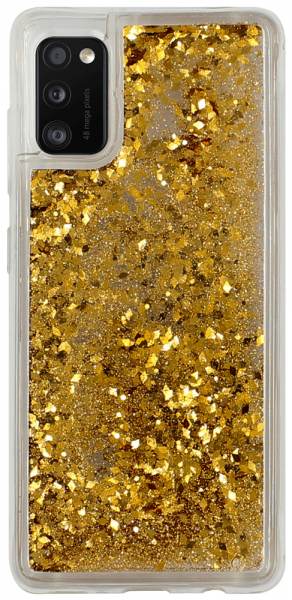 Samsung Galaxy A41 ( SM-A415F) szilikon tok gyári Liquid Sparkle arany