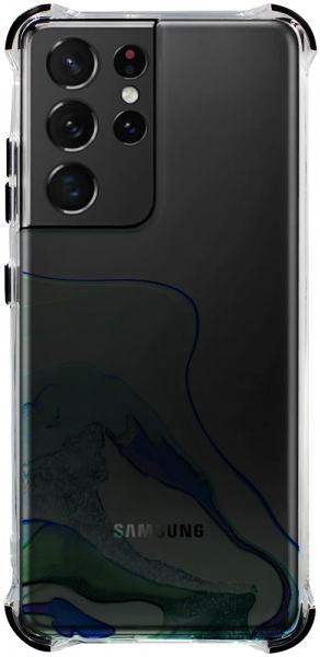 Samsung Galaxy S21 Ultra 5G (SM-G998B) extra ütésálló Akvarell TPU telefontok