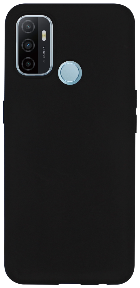 Oppo A53 2020 szilikon tok matt fekete