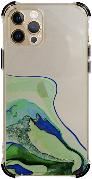Apple iPhone 12 Pro extra ütésálló Akvarell TPU telefontok