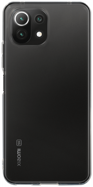 Xiaomi MI 11 Lite szilikon tok közepesen ütésálló kameravédővel átlátszó