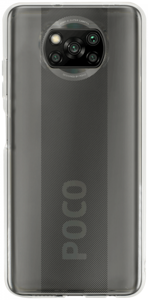 Xiaomi Poco X3 Pro szilikon tok közepesen ütésálló kameravédővel átlátszó