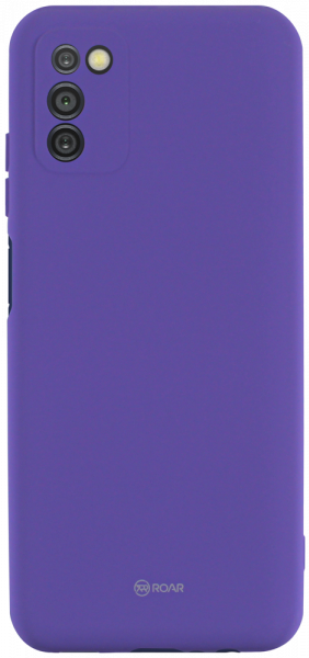 Samsung Galaxy A03s (SM-A037F) szilikon tok gyári ROAR kameravédővel lila