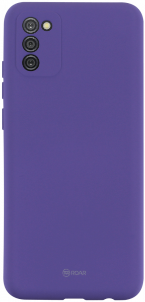 Samsung Galaxy A02s (SM-A025) szilikon tok gyári ROAR kameravédővel lila