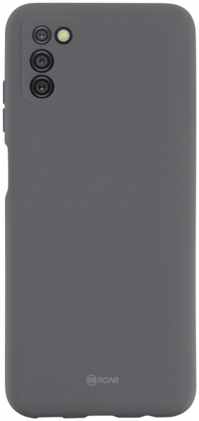 Samsung Galaxy A03s (SM-A037F) szilikon tok gyári ROAR kameravédővel szürke