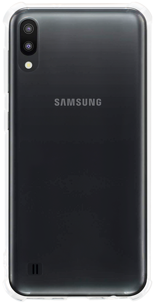Samsung Galaxy M10 (SM-M105) szilikon tok légpárnás sarok átlátszó