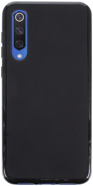 Xiaomi Mi 9 SE szilikon tok matt-fényes keret fekete