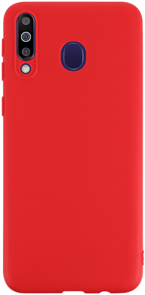 Samsung Galaxy M30 (SM-M305) szilikon tok matt piros