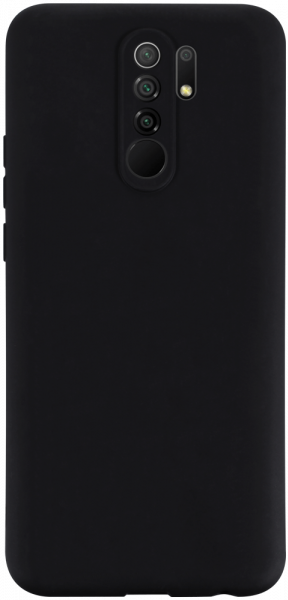 Xiaomi Redmi 9 szilikon tok kameravédővel matt fekete