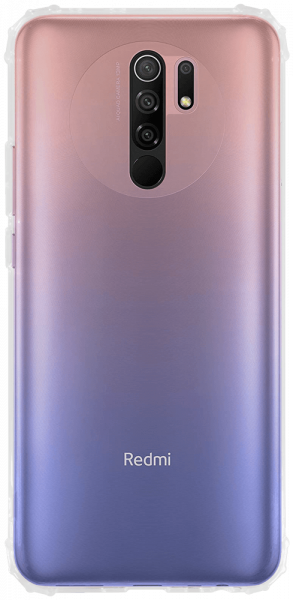 Xiaomi Redmi 9 szilikon tok közepesen ütésálló légpárnás sarok átlátszó