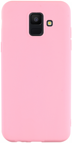 Samsung Galaxy A6 2018 Dual (A600) szilikon tok matt babarózsaszín