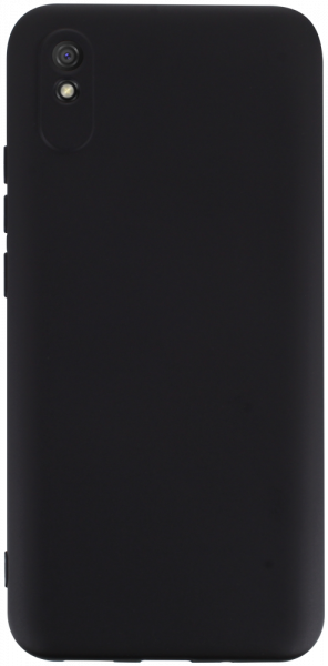 Xiaomi Redmi 9AT szilikon tok kameravédővel matt fekete