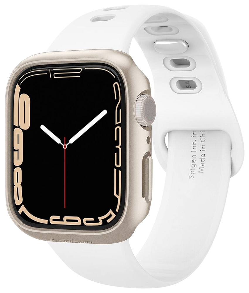 Apple Watch 7 (41mm) műanyag tok SPIGEN Thin Fit csillagfény