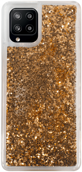 Samsung Galaxy A42 5G (SM-A426B) szilikon tok Liquid Glitter arany