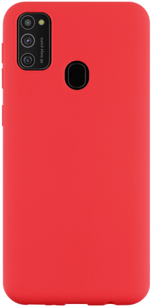Samsung Galaxy M21 (SM-M215F) szilikon tok matt piros