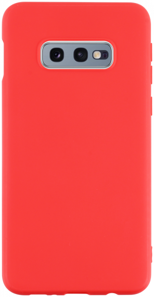Samsung Galaxy S10e (SM-G970) szilikon tok matt piros