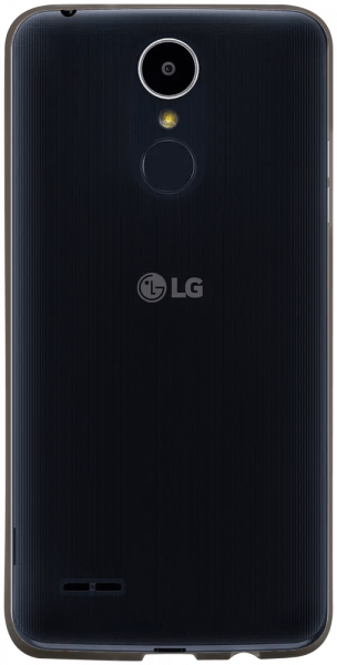 LG K8 2017 szilikon tok matt-fényes keret füstszínű