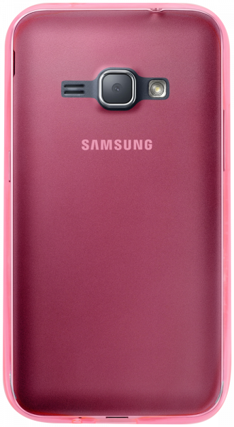 Samsung Galaxy J1 2016 (J120) szilikon tok ultravékony átlátszó rózsaszín