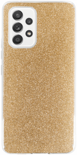 Samsung Galaxy A53 5G (SM-A5360) szilikon tok csillogó hátlap arany