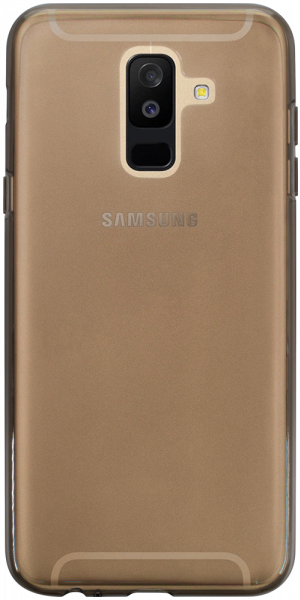 Samsung Galaxy A6 Plus 2018 Dual (A605) szilikon tok füstszínű