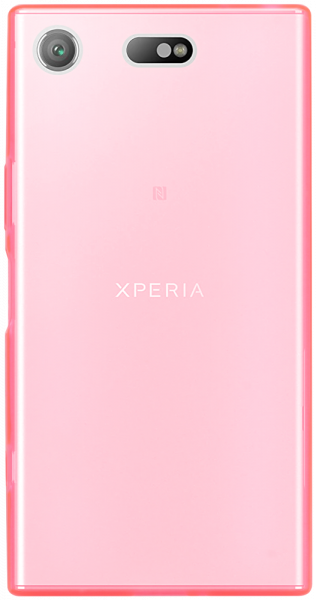 Sony Xperia XZ1 Compact Dual (G8442) szilikon tok matt-fényes keret rózsaszín
