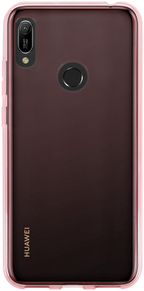 Huawei Y6 2019 (Y6 Prime 2019) szilikon tok átlátszó rózsaszín